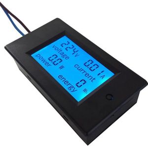 LCD Digitale 20A Volt Watt Power Meter Ampèremeter Voltmeter LED Power Panel Meter Monitor AC 80-260 v