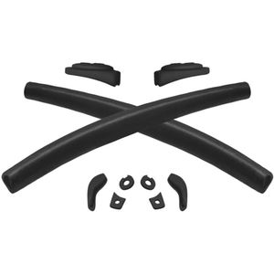 Firtox Vervanging Earsocks Nosepads Tempel Schokken Pakkingen Brug Ringen T6 Schroef Voor-Oakley Juliet-Zonnebril-Zwart
