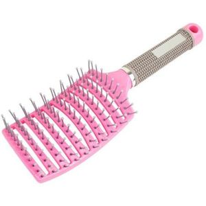 1Pc Detangling Kam Massage Haar Kam Krullend Haar Borstel Varkenshaar Borstel Salon Hair Styling Tools Kapper Accessoires