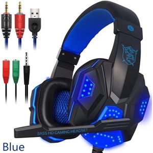 PC780 Gaming Hoofdtelefoon Wired Gamer Headset Stereo Geluid Over Ear Oortelefoon Met Microfoon Led Licht Voor Pc Laptop PS4 Games headset