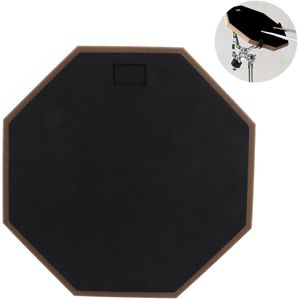 12 Inch Zwart Professionele Rubber Houten Domme Drum Draagbare Duurzaam Praktijk Training Drum Pad Voor Jazz Drum Oefening