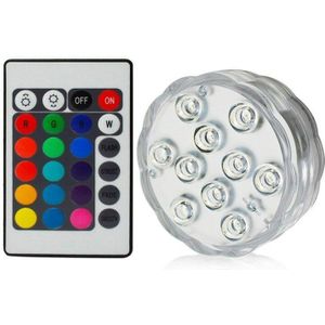 13 Led Remote Controlled Rgb Submersible Light Battery Operated Onderwater Night Lamp Outdoor Vaas Kom Tuin Partij Decoratie