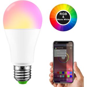 AC 100-265V Wifi Lamp E27 10W LED Lamp RGB tuinieren Bluetooth APP Controle Smart Lamp RGBWW gloeilamp IR Afstandsbediening