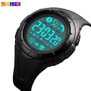 Digitale Heren Horloge Skmei Waterdichte Fitness Sport Bluetooth Smartwatch Hartslag Klok Voor Man Vrouw Reloj Hombre