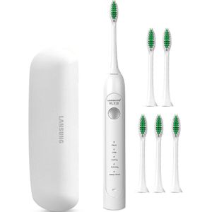 Lansung Sonic Elektrische Tandenborstel Usb Oplaadbare Volwassen Ultra Sonic Tandenborstel Heads Replacements Whitening Smart Travel Case