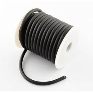 5mm Ronde Holle Siliconen Koord Sieraden Bevindingen voor Sieraden Maken 10 m/roll Wit/Zwart/Blauw /rood/Roze/Groen/Oranje Kleuren