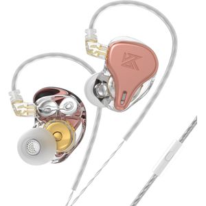Kz × Hbb DQ6S Metalen Bedrade Oortelefoon In-Ear Bass Muziek Monitor Hoofdtelefoon Met Microfoon Noice Cancelling Sport Hifi headset
