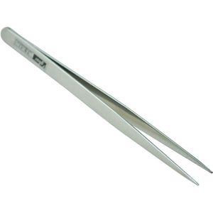 5.1 "Long Silver Tone Rvs Extra Fine Puntige Pincet