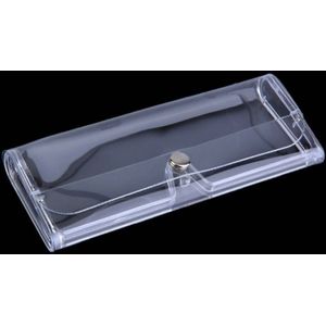Eenvoudige En Stijlvolle Draagbare Transparant Shell Case Protector Box Voor Clip-On Flip-Up Lens Bril