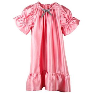 zomer Kids Zijde Een Stuk Pyjama Meisjes Spaans Vitange Nachtkleding Homewear Prinses Dress2-8years Oude Rayon