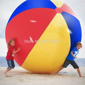 200 CM Kleurrijke Baby Kids Leren Strand Bal Zee Zwembad Water Spelen Bal Opblaasbare Kinderen PVC Educatief Knuffels