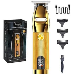 T9 Tondeuse Pro Kapper Tondeuses 0Mm Nul Gapped Draadloze Tondeuse Oplaadbare T-Blade Haircut Grooming kit Voor Mannen