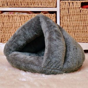 Gezellige Pet Bedden Voor Katten Honden Zachte Nest Kennel Bed Cave Huis Slaapzak Mat Pad Tent Huisdieren Winter Warm diepe Slaap