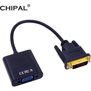 CHIPAL 1080P DVI-D DVI naar VGA Adapter 24 + 1 25Pin Male naar 15Pin Vrouwelijke Kabel Video Converter voor PC Computer HDTV Monitor