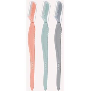 Kinepin 3Pcs Wenkbrauw Trimmer Gezicht Haar Remover Vrouwelijke Wenkbrauw Scheerapparaat Veilig Scheren Trimmen Mes Make-Up Tools