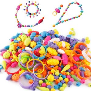 400Pcs Pop Kralen Speelgoed Kleurrijke Art Ambachten Voor Meisjes Armband Snap Kraal Speelgoed Sieraden Accessoires Puzzel Educatief Speelgoed Voor kids