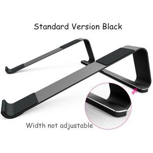Breedte Verstelbare Aluminium Laptop Stand Desktop Riser Beugel Notebook Cooling Houder voor MacBook Air Pro 11-17 ''voor dell Lenovo
