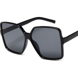 ZXRCYYL zwart oversized zonnebril dames mannen retro generous zonnebril retro Gafas De Sol Mujer UV400