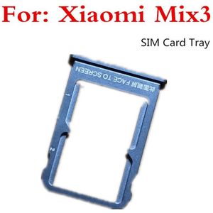 1Pcs Voor Xiaomi Mi Mix 3 Sim Card Tray + Micro Sd-kaart Lade Houder Slot Adapter Socket Voor xiaomi Mix3 Vervanging
