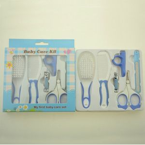 6Pcs Veiligheid Baby Gezondheidszorg Set Kids Grooming Kit Manicure Nagelknipper Kam Emery Haarborstel Pasgeboren Care Tool