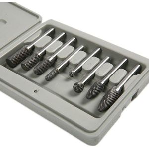Fixmee 8 Stuks Hardmetalen Roterende Bramen Set 6Mm Shank Fit Dremel Rotary Bit Tool