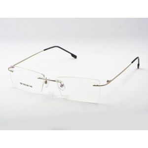 Titanium Memory Flexibele Randloze Frame Brillen Optische Bril Spektakel voor Vrouwen en Mannen Frame Vorm Customed