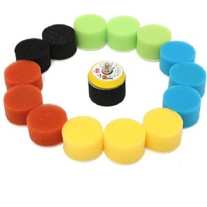 16Pcs Hoge Dichtheid Schuim Spons Auto Detailing Applicator Pad Beste Voor Waxen En Polijsten