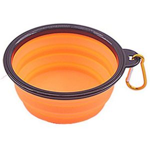 Portable Foldable Bowl Collapsible Cat Dog Food Feeding Dishes Puppy Water Bowl Outdoor Travel Pet Silicone Feeder