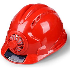 Met Ventilator Zonnebrandcrème Ventileren Hard Helm Hoed Fietsen Veiligheid Werkplek Outdoor Veiligheid Beschermende Bouw Solar Power