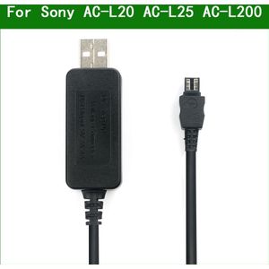 5V Usb AC-L20 AC-L25 AC-L200 Power Adapter Oplader Supply Kabel Voor Sony DCR-SR57 DCR-SR58 DCR-SR60 DCR-SR62 DCR-SR65