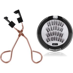 Magnetische Wimpers Met Zachte Magneet Technologie Schoonheid Quantum Zachte Valse Wimper Tool Set + Rose Goud Wimperkruller