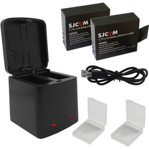 EKENCAM 2 Poort Opbergdoos Charger met TUYU Batterij voor SJCAM SJ4000 Batterij Sj5000 M10 SooCoo c30 F68 EKEN H5s h6s H9 Batterij