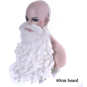 Kerst Kostuums Kerstman Pruik En Baard Synthetisch Haar Korte Santaclaus Xmas Cosplay Pruiken