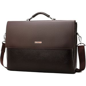 Business Mannen Aktetas Lederen Laptop Handtas Tote Casual Man Tas Voor mannelijke Schoudertas Mannelijke Kantoor Messenger Bag