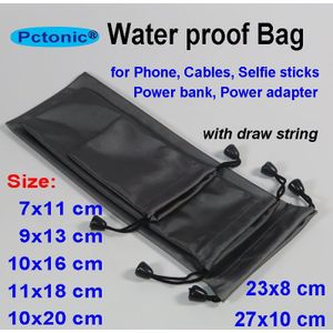 Pctonic Waterdichte Tas Voor Iphone Huawei Samsung Selfie Handheld Stick Power Bank Adapter Storage Case 20X8 Cm 27X10 10X20 15 Zak