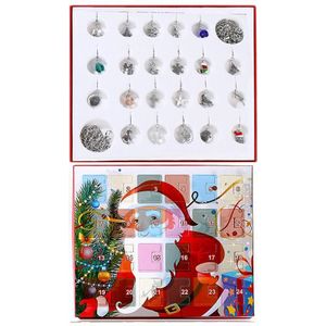 Kerst Diy Adventskalender Voor Meisjes Mode-sieraden Advent Kalender Gouden Armband Ketting Countdown Kalender Geschenkdoos