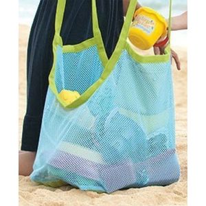 Kinderen Opvouwbare Strandtas Kids Zand Weg Strand Mesh Speelgoed Shell Tas Opbergzakken Reizen