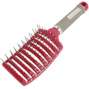 1Pc Detangling Kam Massage Haar Kam Krullend Haar Borstel Varkenshaar Borstel Salon Hair Styling Tools Kapper Accessoires