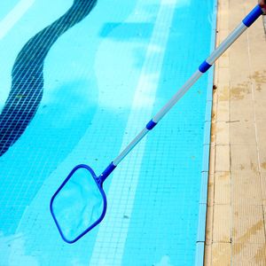 Vaardigheid Fabricage Blad Skimmer Net Met Telescopische Hengel Voor Zwembad Kuuroorden Duurzaam Professionele Schoonmaak Tool