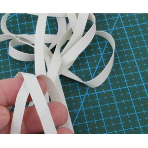 5Meter Niet Giftig Zacht Super Elastische Witte Rubber Elastische Band Diy Kleding Badpak Rubber Elastische band
