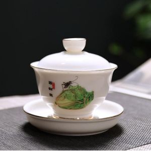 Elegante Gaiwan Kung Fu Thee Terrine Keramiek Theepotten Porselein Waterkoker Hand Geschilderd Reizen Teaset Theewaar Drinkware Decoraties