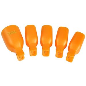 5 Pcs Voet Teen Losweken Cap Set Kleurrijke Plastic Clip Uv Gel Polish Remover Wrap Manicure Nail Art Tool kit Manicure Tool