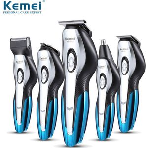 Kemei Professionele Elektrische Tondeuse Mannen Tondeuse Kapsel Neus Scheerapparaat Baard Scheermes Styling Tools Scheren Machine