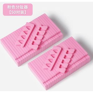 100 Stuks Soft Foam Sponge Teenseparators Populaire Vinger Separator Verdelers Nail Art Manicure Pedicure Nail Gel Gereedschap #3374