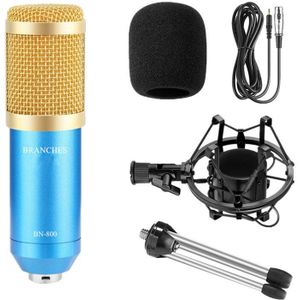 BM-800 Professionele Condensator Microfoon Kit: microfoon Voor Computer + Shock Mount + Schuim Cap + Kabel Als BM 800 Microfoon BM800