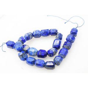 Losse kralen blue lapis lazuli barokke facet 12*16mm voor DIY sieraden maken FPPJ kralen natuur