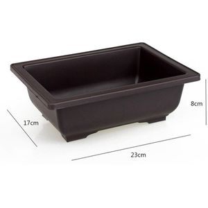 1 Pc Bloempot Vierkante Plastic Balkon Bloem Bonsai Plant Kom Kwekerij Planter Succulent Wastafel Planten Tuin