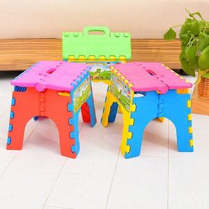 Dragende 40 kg kinderen Klapstoel Draagbare Outdoor Kind Camping Picknick Stap Kruk Plastic Opvouwbare stoelen ZL297
