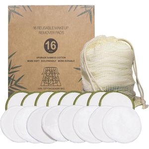 1/16 Stks/set Herbruikbare Organic Wattenschijfjes Make-Up Remover Wasbaar Reiniging Microfiber Make-Up Remover Beauty Tools Reiniging Cott