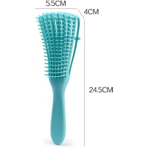 1 Stuks Detangling Borstel Voor Krullend Haar Antislip Rubber Octopus Haar Borstel Kam Hoofdhuid Massage Borstels Badkamer Accessoires